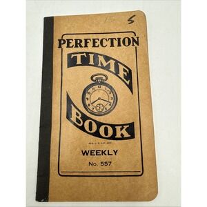 Perfection Weekly‎ Time Book Vintage Booklet Keep Up With Your Time